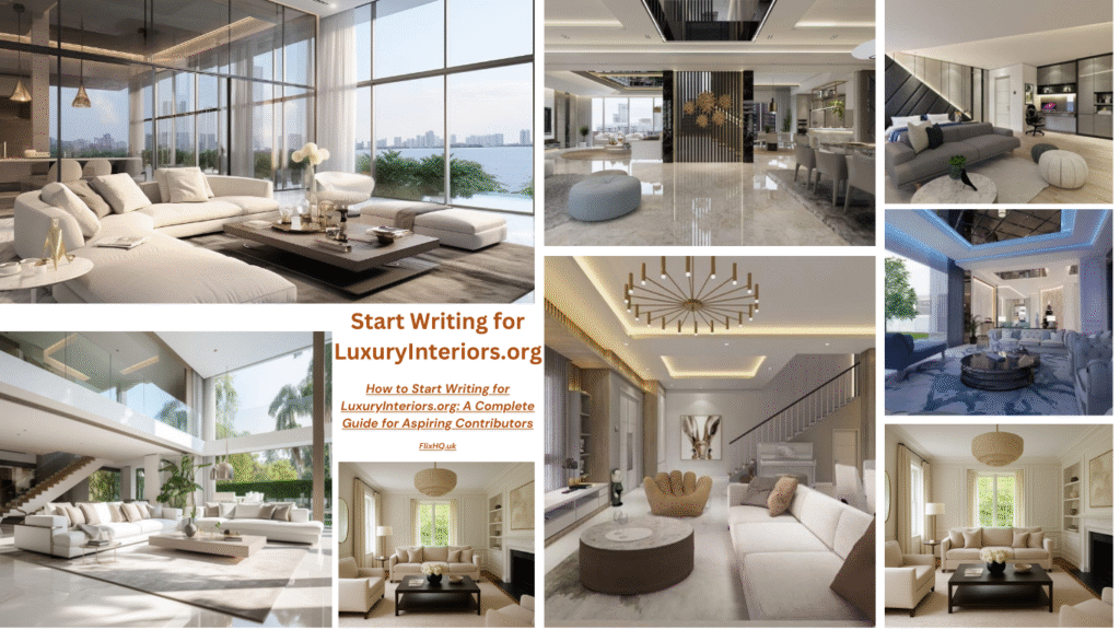 Start Writing for LuxuryInteriors.org