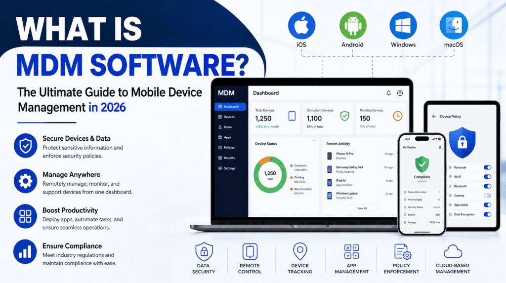 What Is MDM Software? The Ultimate Guide to Mobile Device Management in 2026 MDM Software
